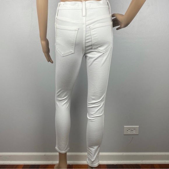 NEW MADEWELL WHITE HIGH-WAISTED SKINNY JEANS - Picture 6 of 8